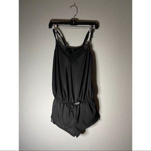 Black sleep wear romper